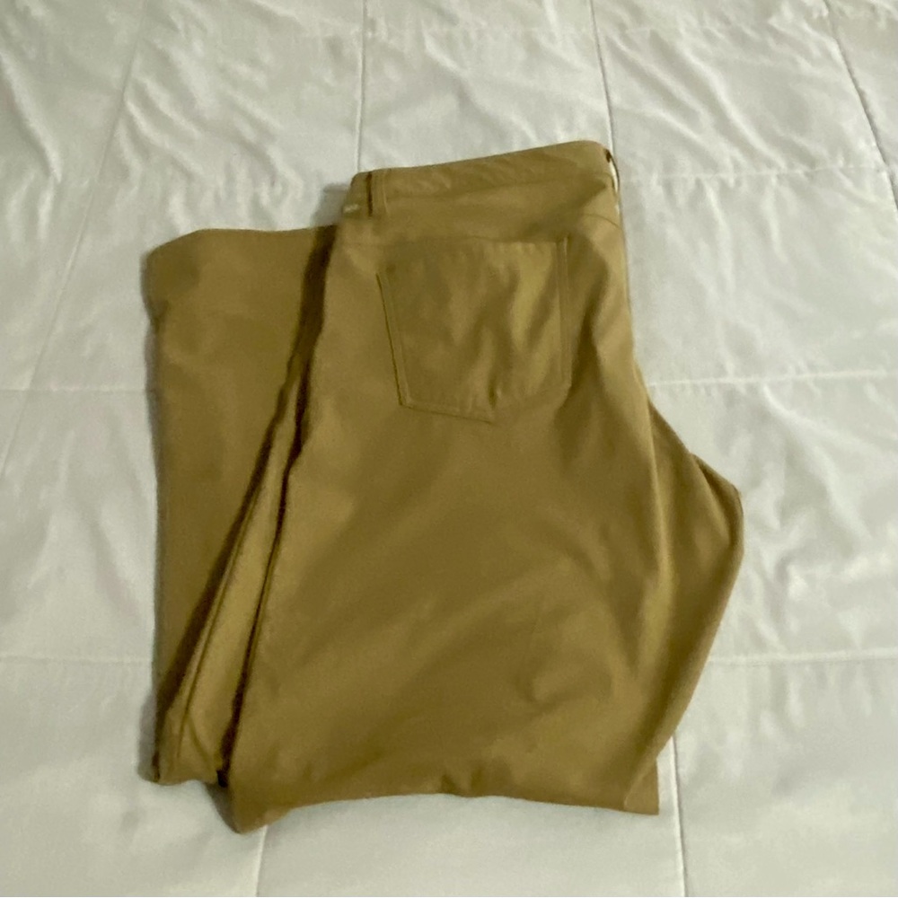 Lululemon ABC Classic-Fit 5 Pocket Pant 32L Warpstreme Brown Men’s Sz 38 Casual - Picture 15 of 15